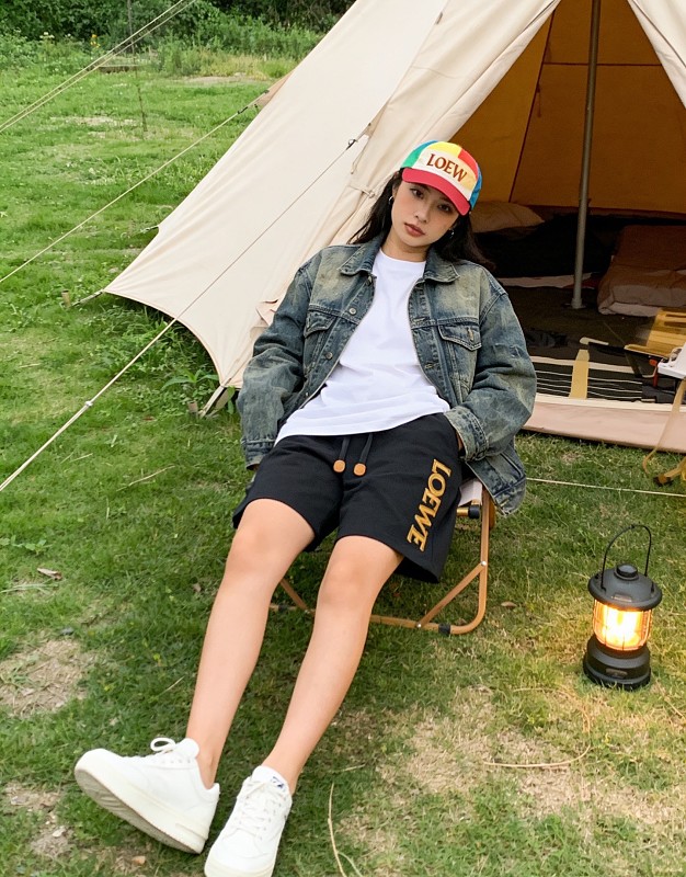 Loewe 26SS Towel Patch Letter Shorts -2