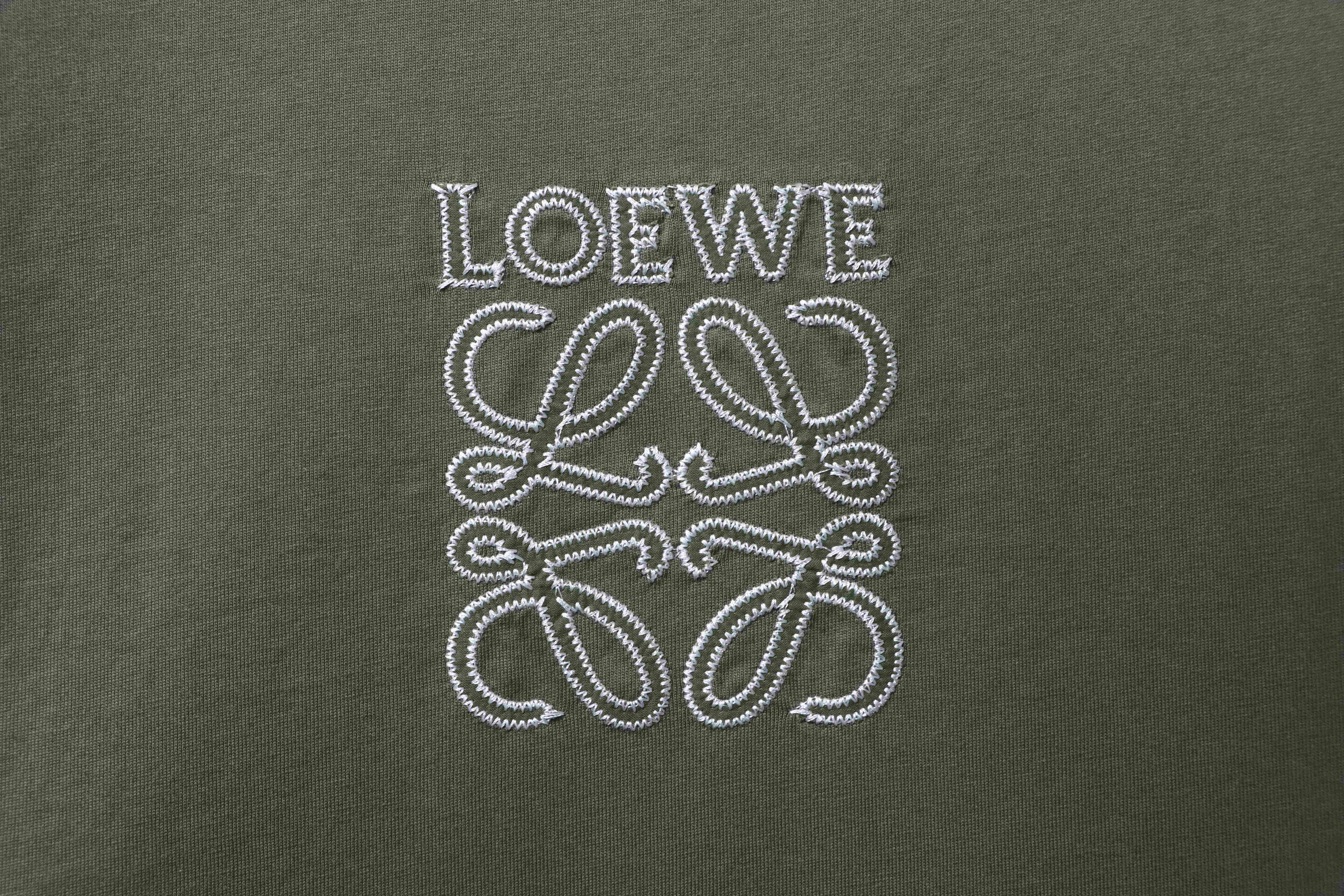 Loewe Anagram Embroidered Short Sleeve T-Shirt -1