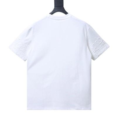 Loewe Back and Cuff Hand-Cut Embroidered Crewneck Short Sleeve T-Shirt -1 01