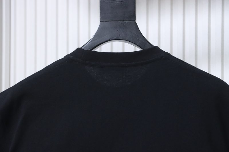 Loewe Back and Cuff Hand-Cut Embroidered Crewneck Short Sleeve T-Shirt -2