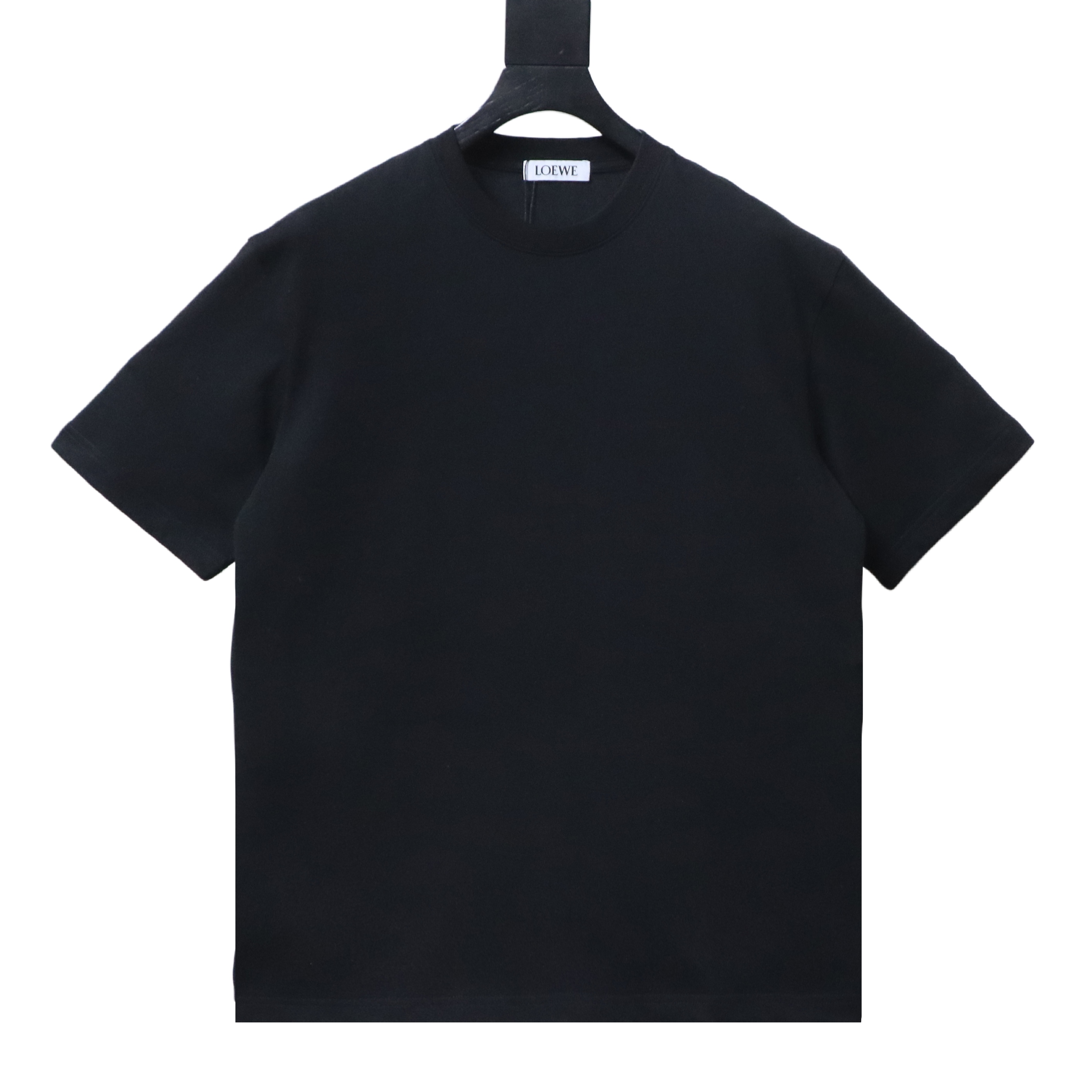 Loewe Back and Cuff Hand-Cut Embroidered Crewneck Short Sleeve T-Shirt -2