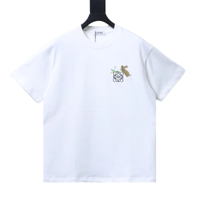 Loewe Bunny Embroidered Crewneck Short Sleeve T-Shirt -1 01