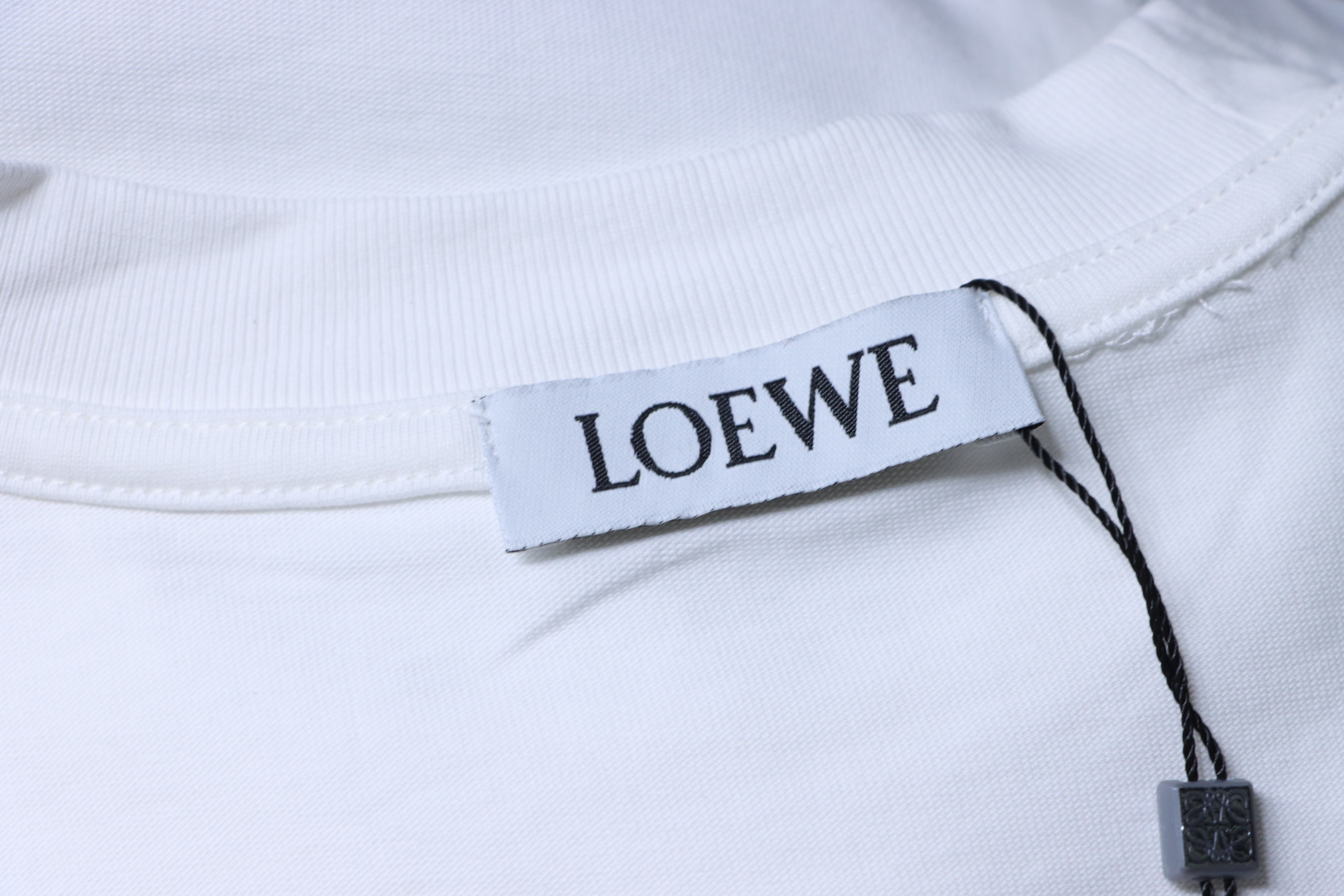 Loewe Bunny Embroidered Crewneck Short Sleeve T-Shirt -1