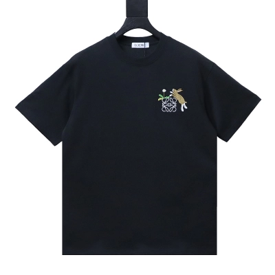 Loewe Bunny Embroidered Crewneck Short Sleeve T-Shirt -2 01