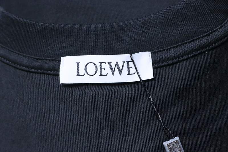 Loewe Bunny Embroidered Crewneck Short Sleeve T-Shirt -2
