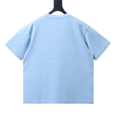 Loewe Burnout Cutout Crewneck Short Sleeve T-Shirt 01