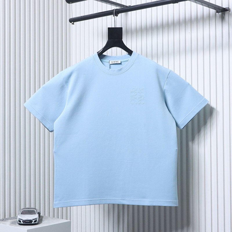 Loewe Burnout Cutout Crewneck Short Sleeve T-Shirt