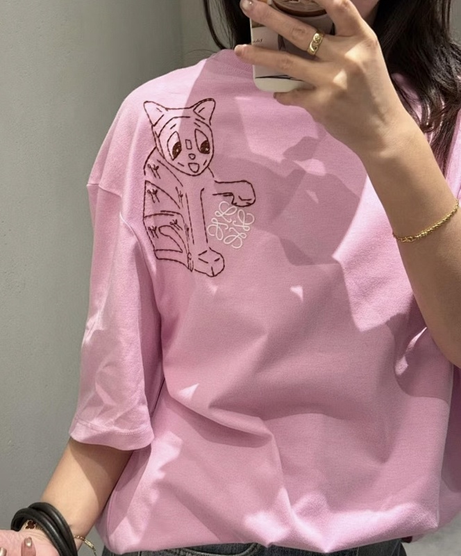 Loewe Ceramic Big Cat Short Sleeve T-Shirt -1