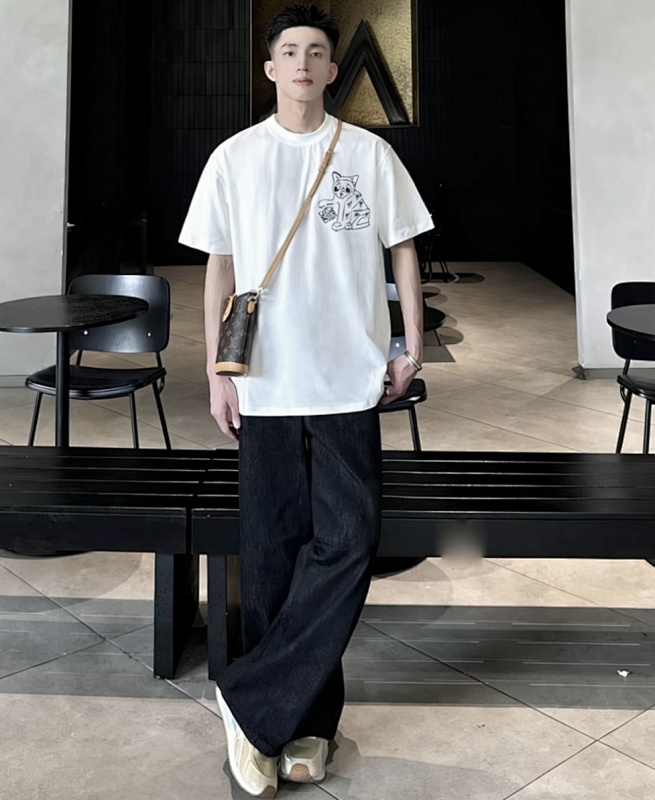Loewe Ceramic Big Cat Short Sleeve T-Shirt -2
