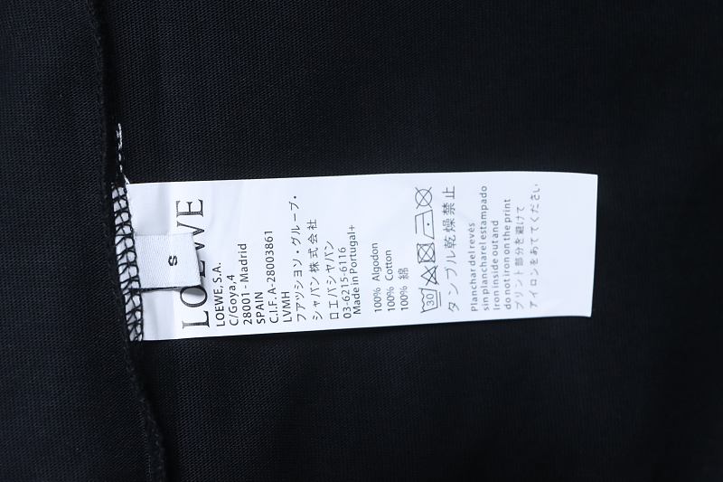 Loewe Chest Embroidered Contrast Logo Short Sleeve T-Shirt -1
