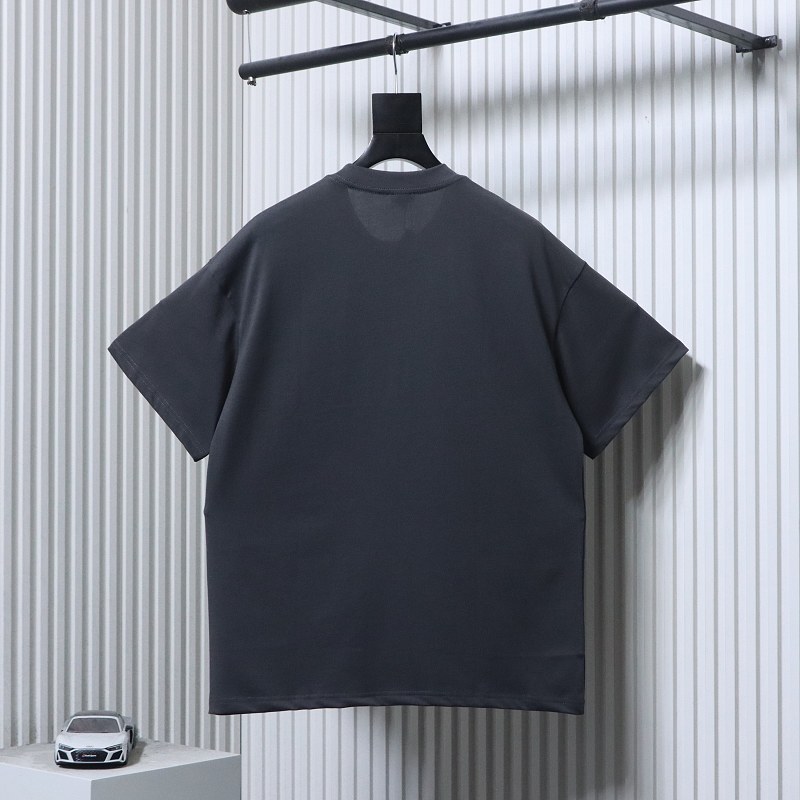 Loewe Chest Embroidered Contrast Logo Short Sleeve T-Shirt -2