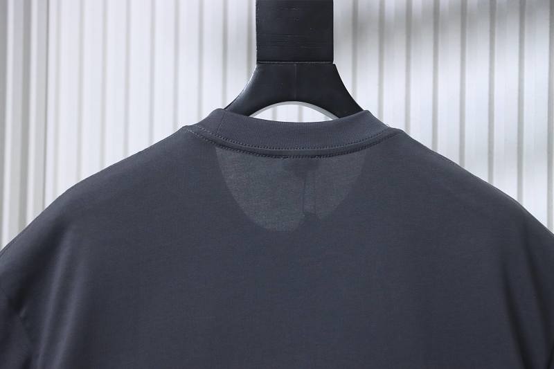 Loewe Chest Embroidered Contrast Logo Short Sleeve T-Shirt -2