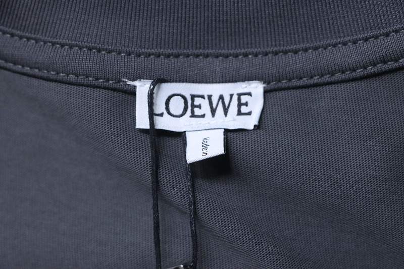 Loewe Chest Embroidered Contrast Logo Short Sleeve T-Shirt -2