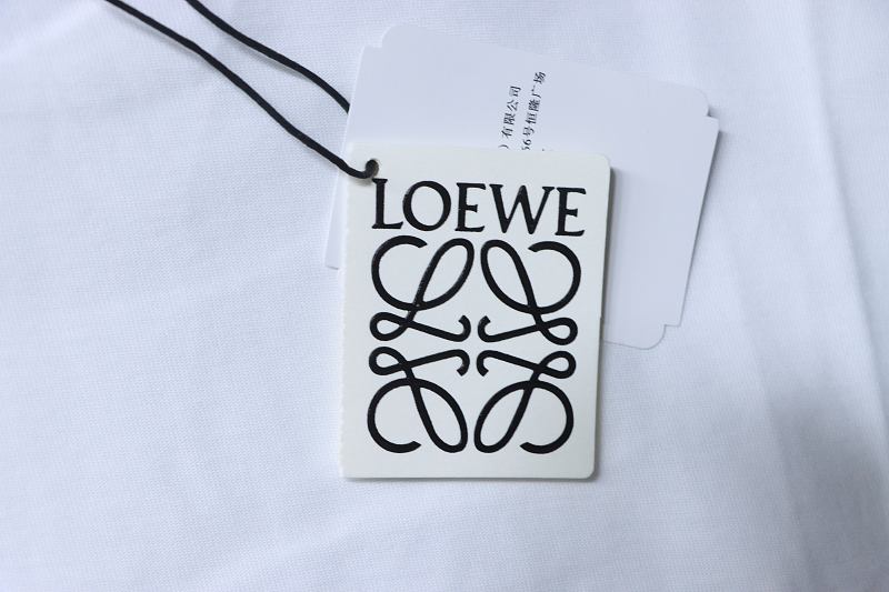 Loewe Chest Embroidered Contrast Logo Short Sleeve T-Shirt -3