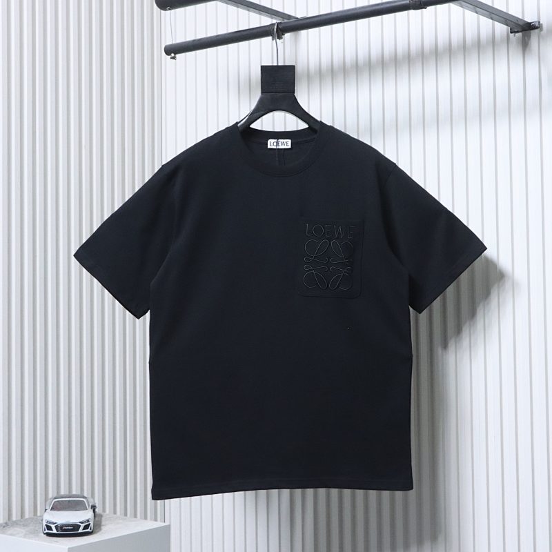Loewe Classic Embroidered Letter Pocket Short Sleeve T-Shirt -1
