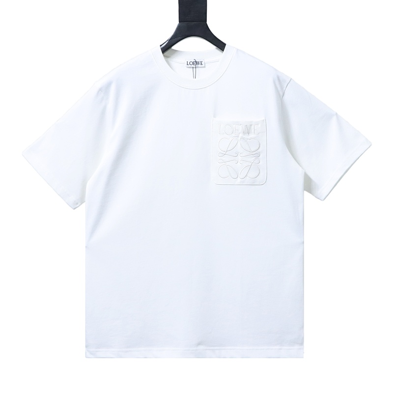 Loewe Classic Embroidered Letter Pocket Short Sleeve T-Shirt -2