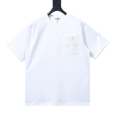 Loewe Classic Embroidered Letter Pocket Short Sleeve T-Shirt -2 01