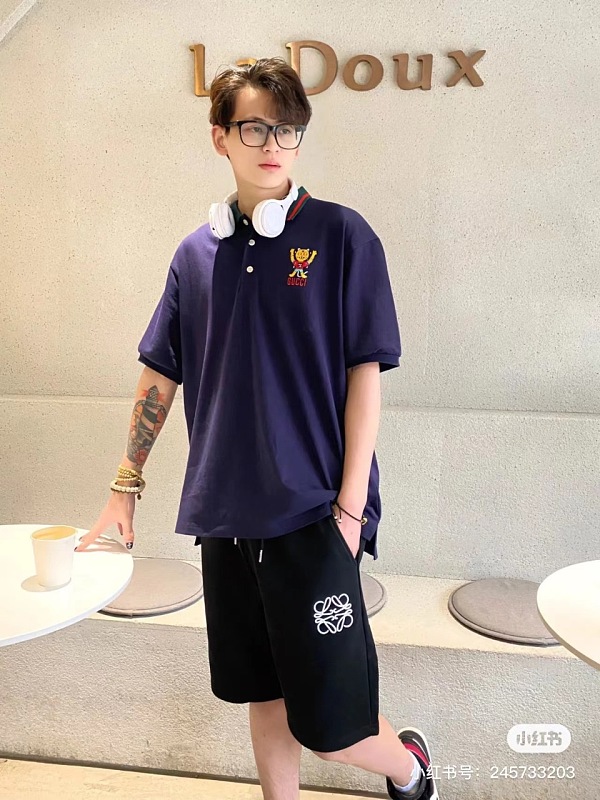 Loewe Classic Logo Embroidered Shorts