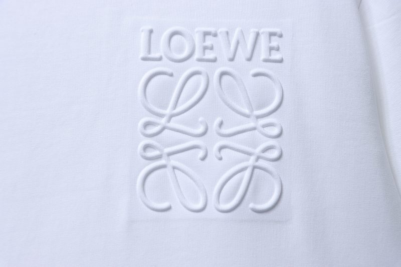 Loewe Embossed Tonal Logo Short Sleeve T-Shirt -1