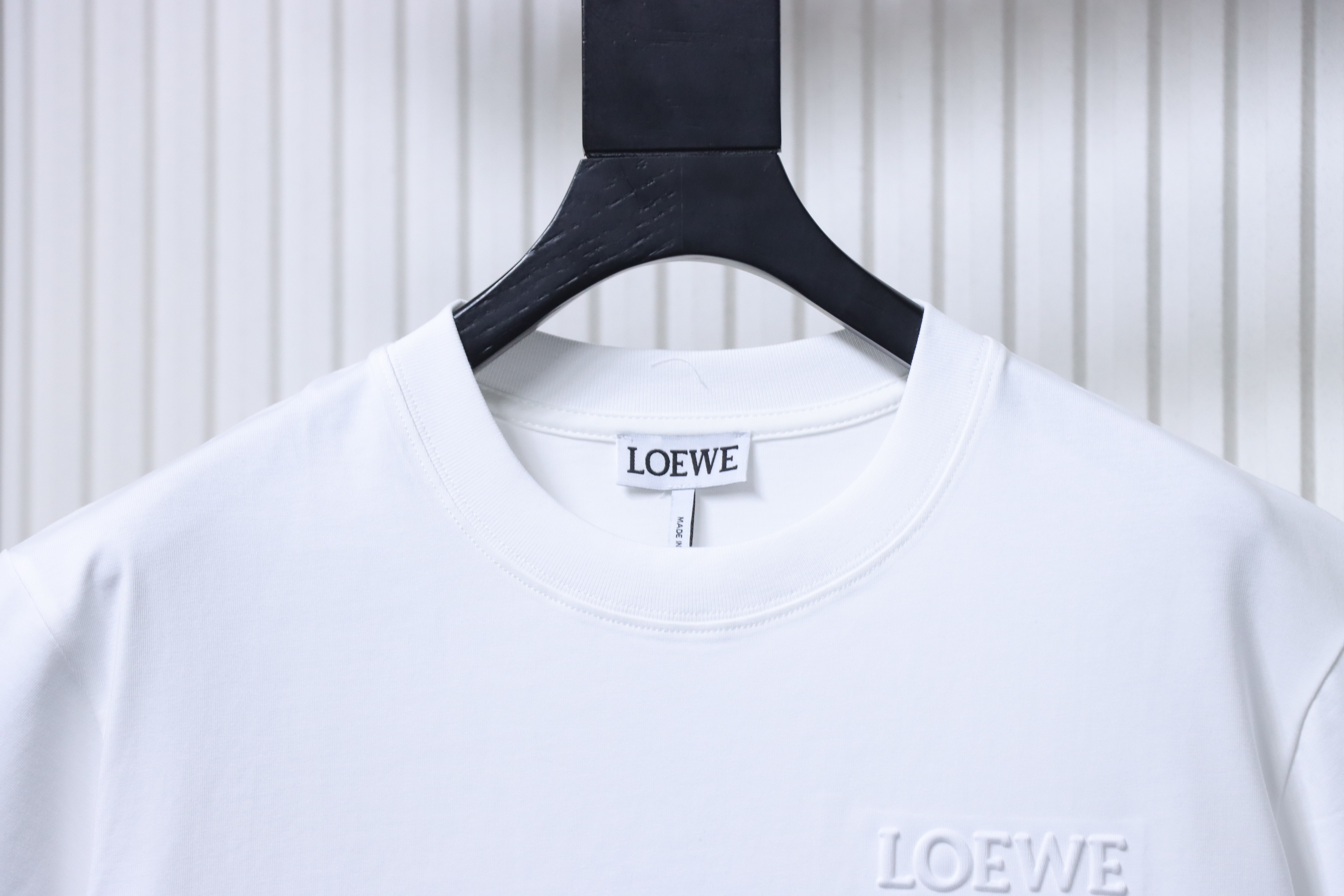 Loewe Embossed Tonal Logo Short Sleeve T-Shirt -1