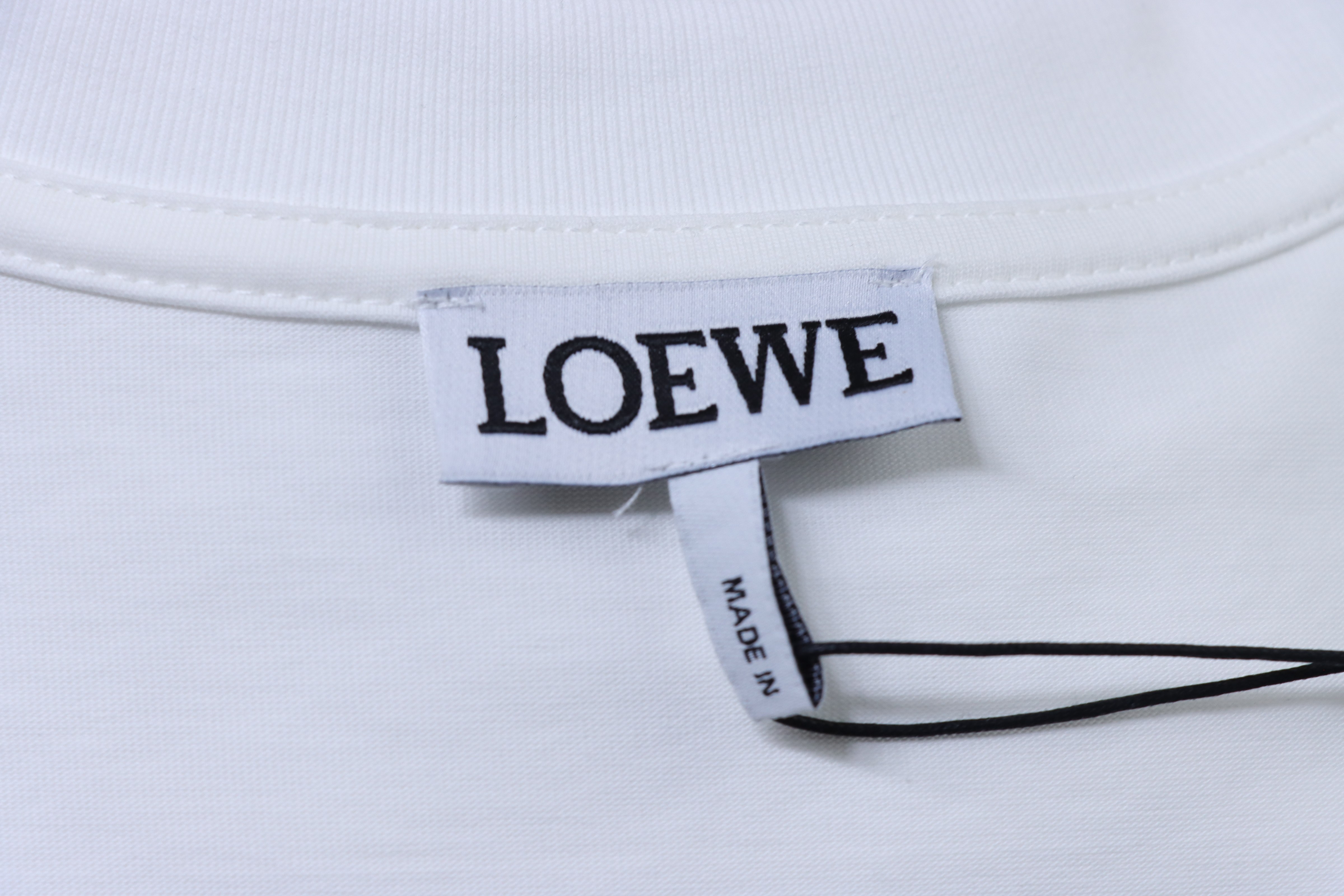Loewe Embossed Tonal Logo Short Sleeve T-Shirt -1