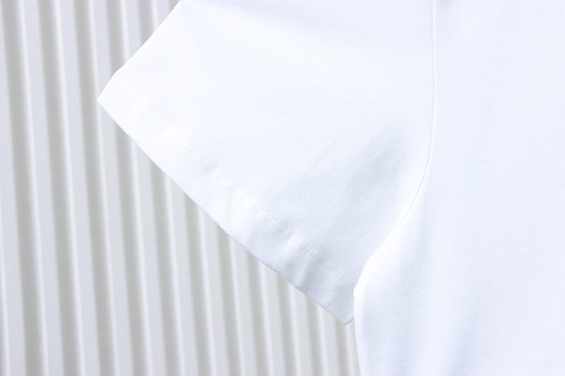 Loewe Embroidered Kitten Short Sleeve T-Shirt White