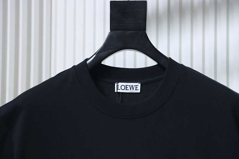 Loewe Floral Embroidered Logo Short Sleeve T-Shirt -1