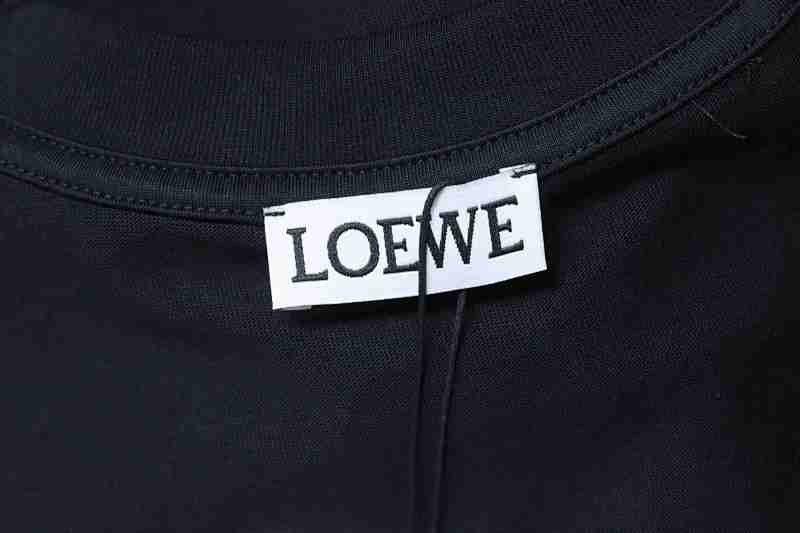 Loewe Floral Embroidered Logo Short Sleeve T-Shirt -1