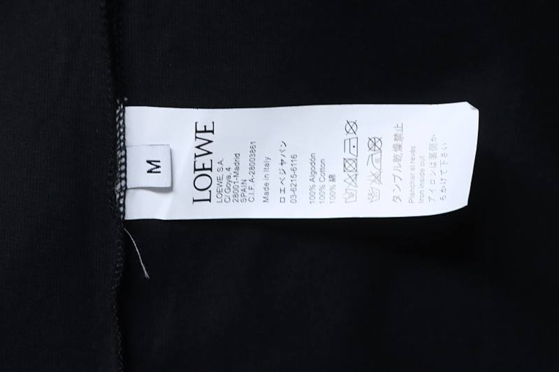 Loewe Floral Embroidered Logo Short Sleeve T-Shirt -1