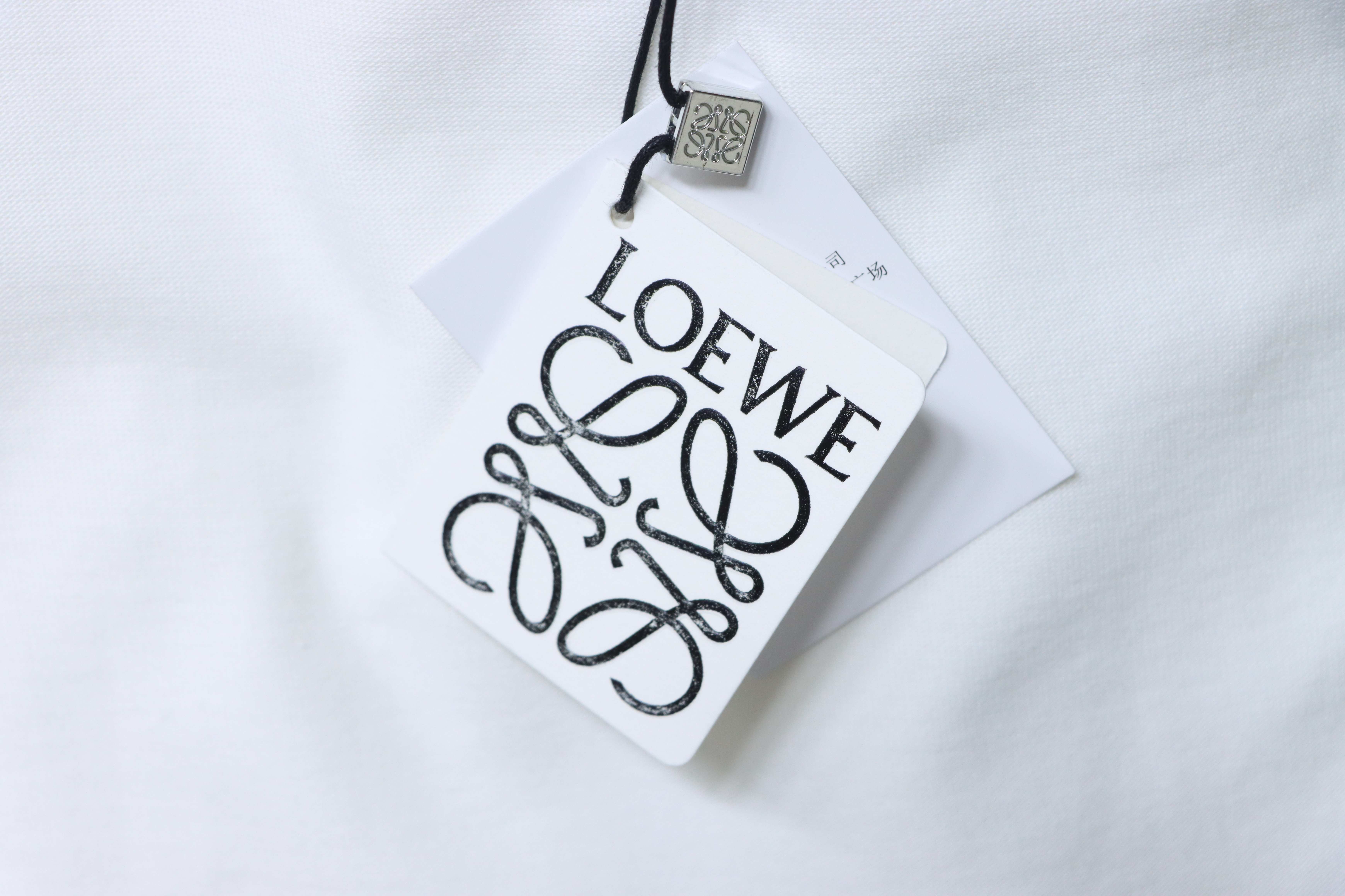 Loewe Floral Embroidered Logo Short Sleeve T-Shirt -3