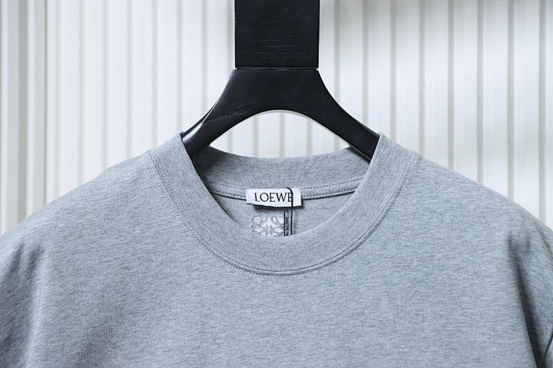 Loewe Kitten Letter Logo Embroidered Short Sleeve T-Shirt