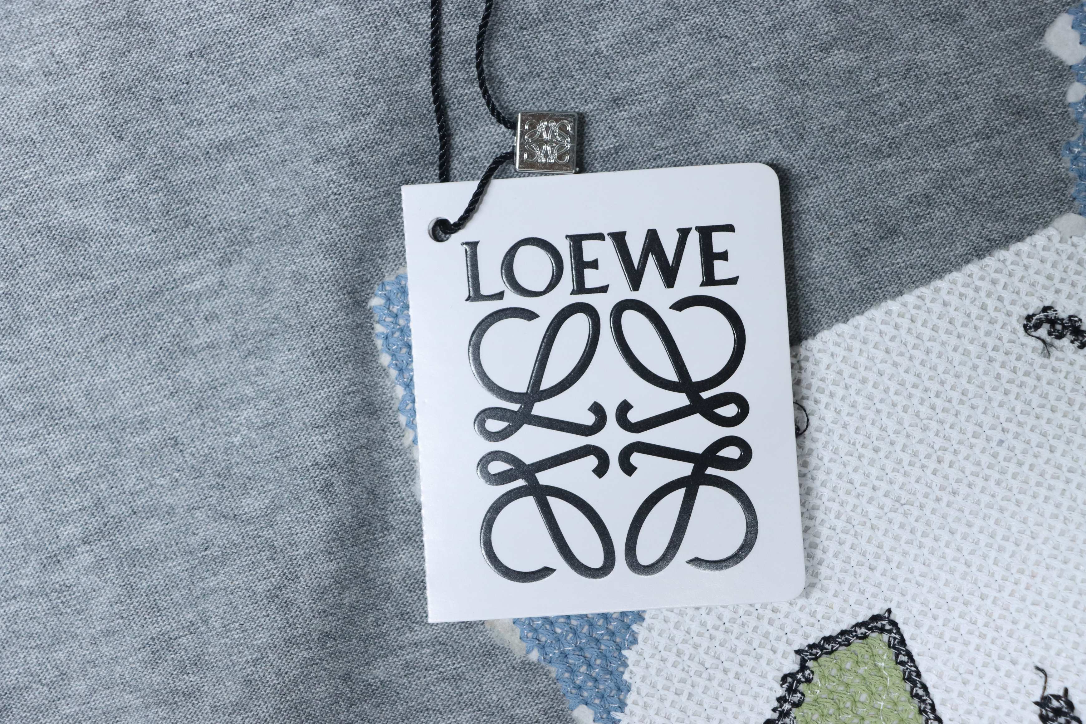 Loewe Kitten Letter Logo Embroidered Short Sleeve T-Shirt