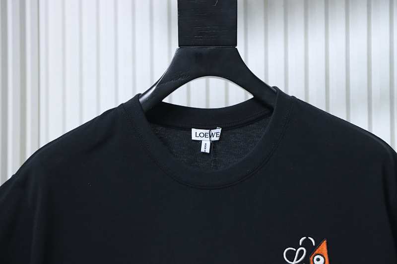 Loewe Limited Monster Eyes Logo Embroidered Short Sleeve T-Shirt -2
