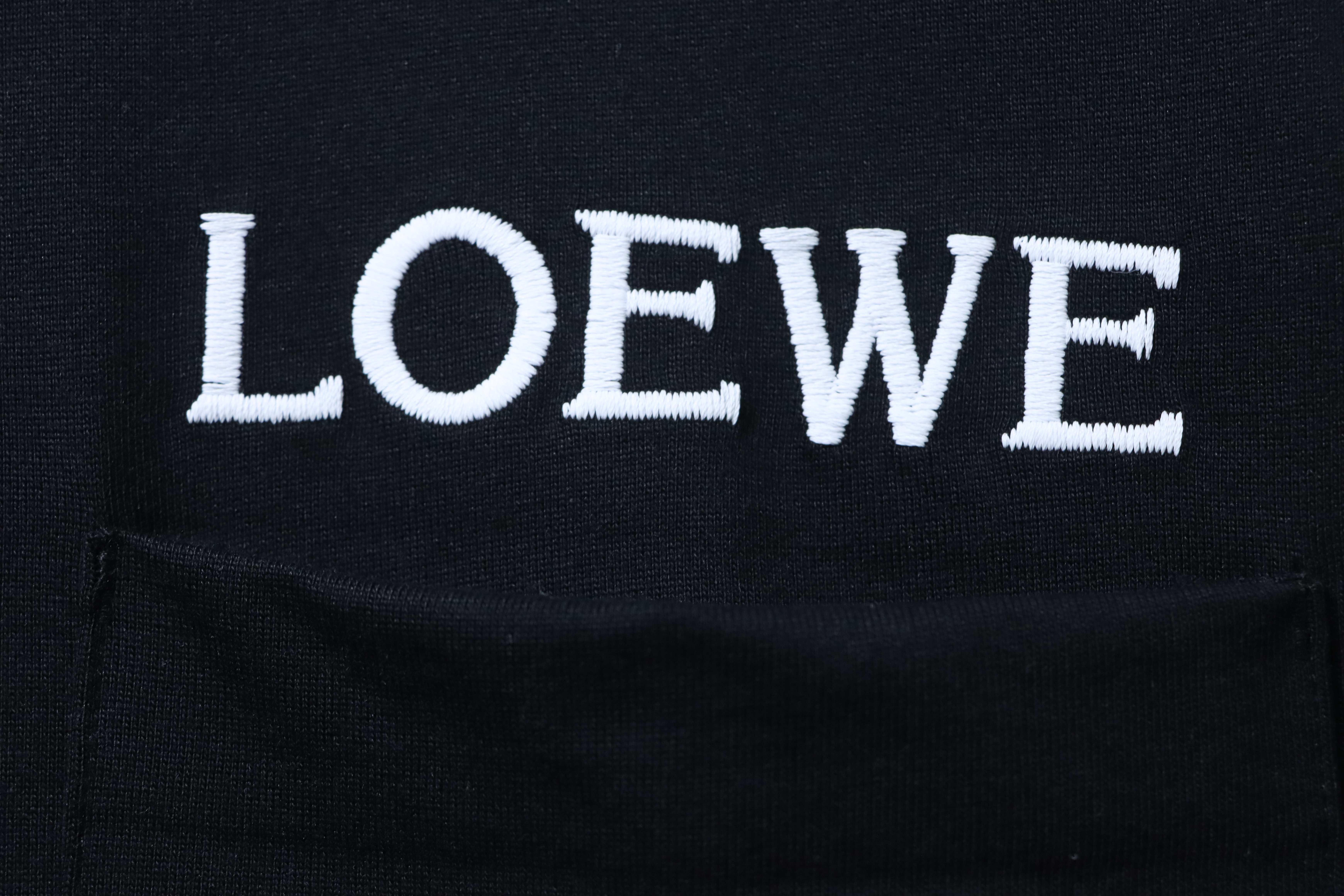 Loewe Pocket Embroidered Short Sleeve T-Shirt -1