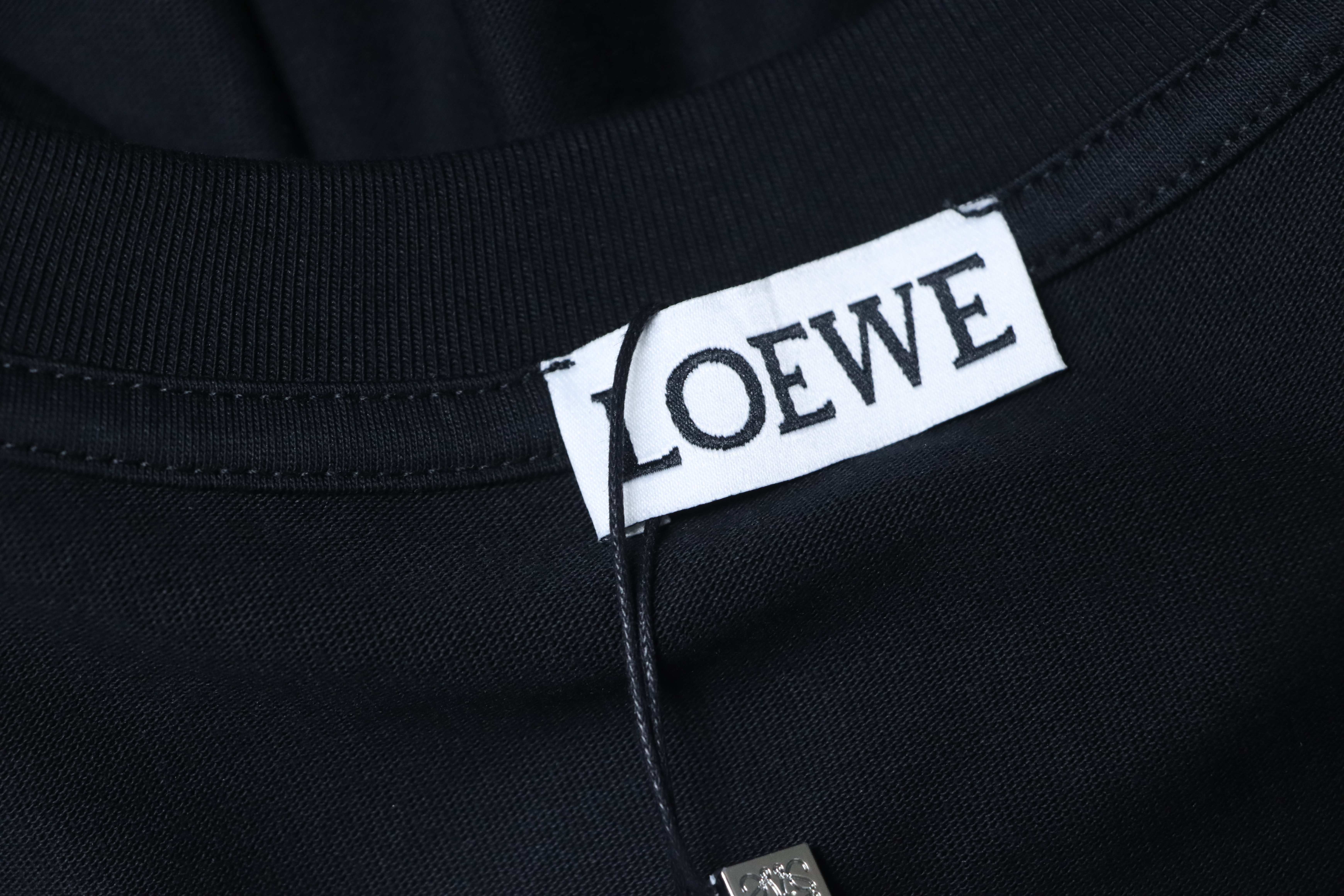 Loewe Pocket Embroidered Short Sleeve T-Shirt -1