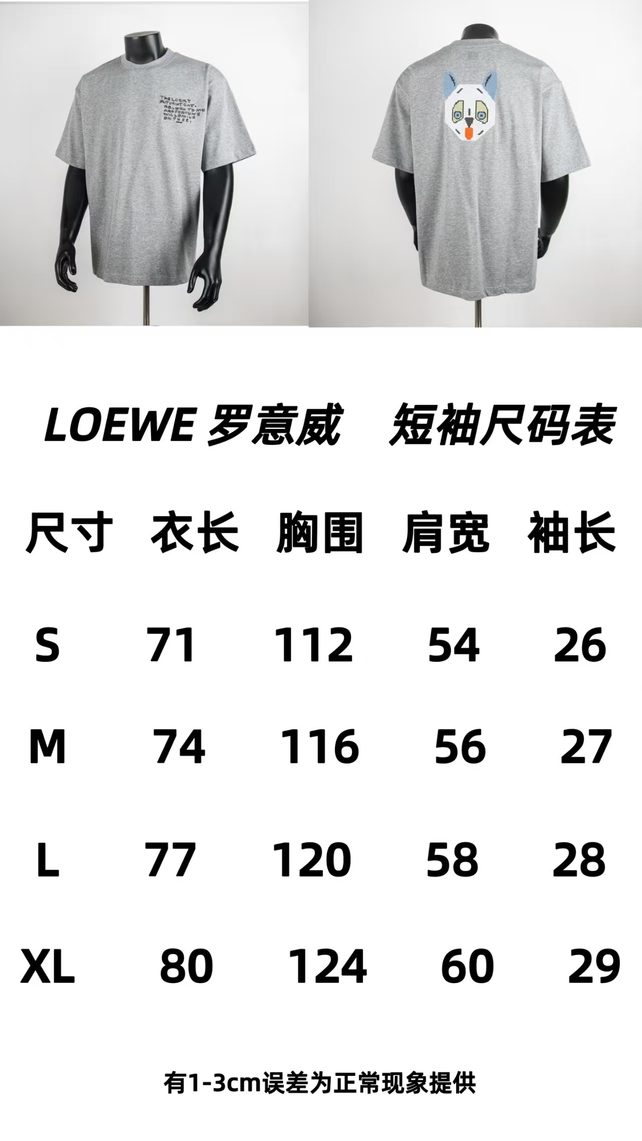 Loewe Short Sleeve T-Shirt 8006