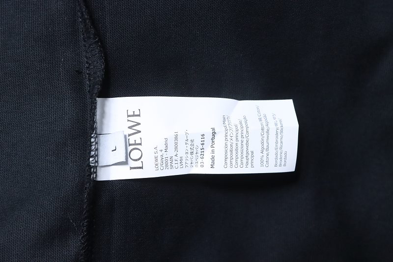 Loewe SS25 Towel Embroidered Logo Short Sleeve T-Shirt -1