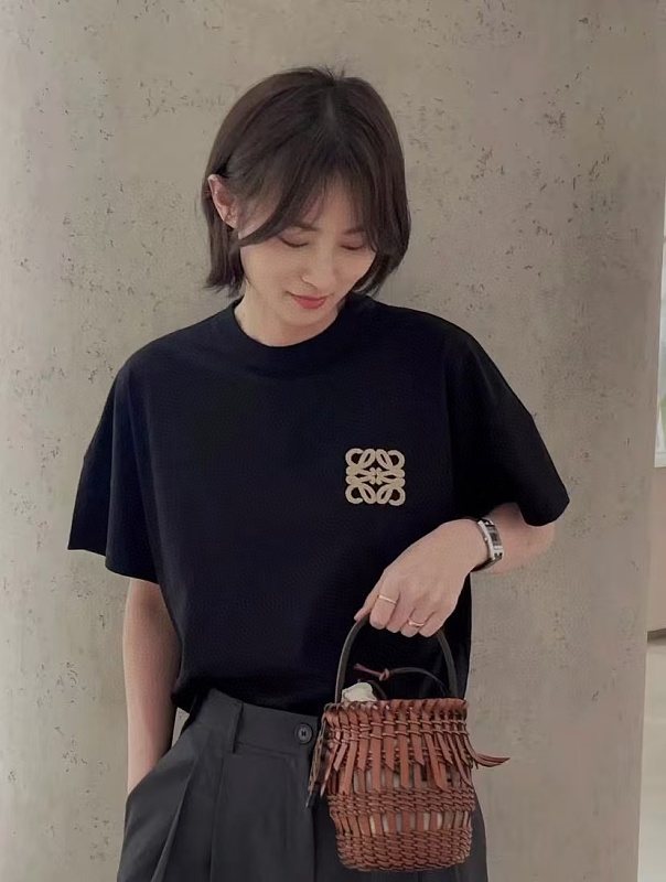 Loewe SS25 Towel Embroidered Logo Short Sleeve T-Shirt -1