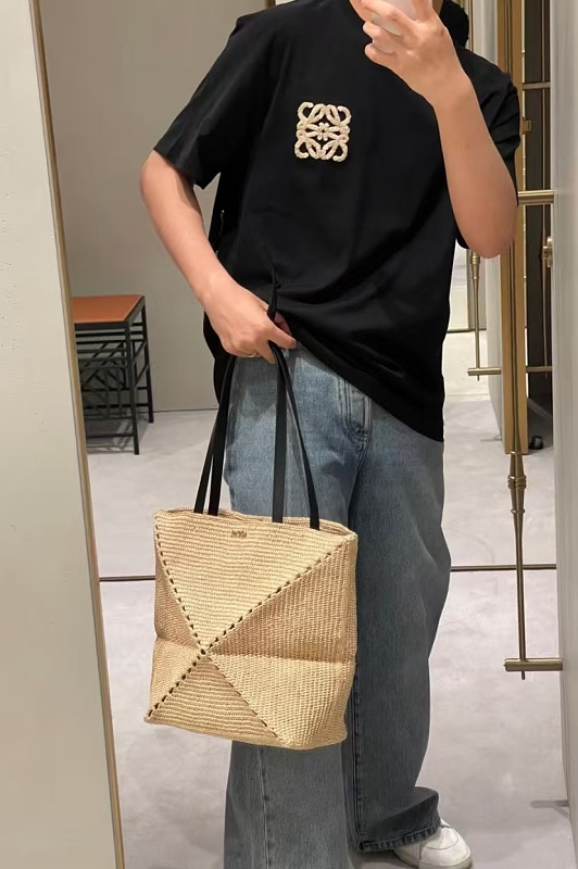 Loewe SS25 Towel Embroidered Logo Short Sleeve T-Shirt -1