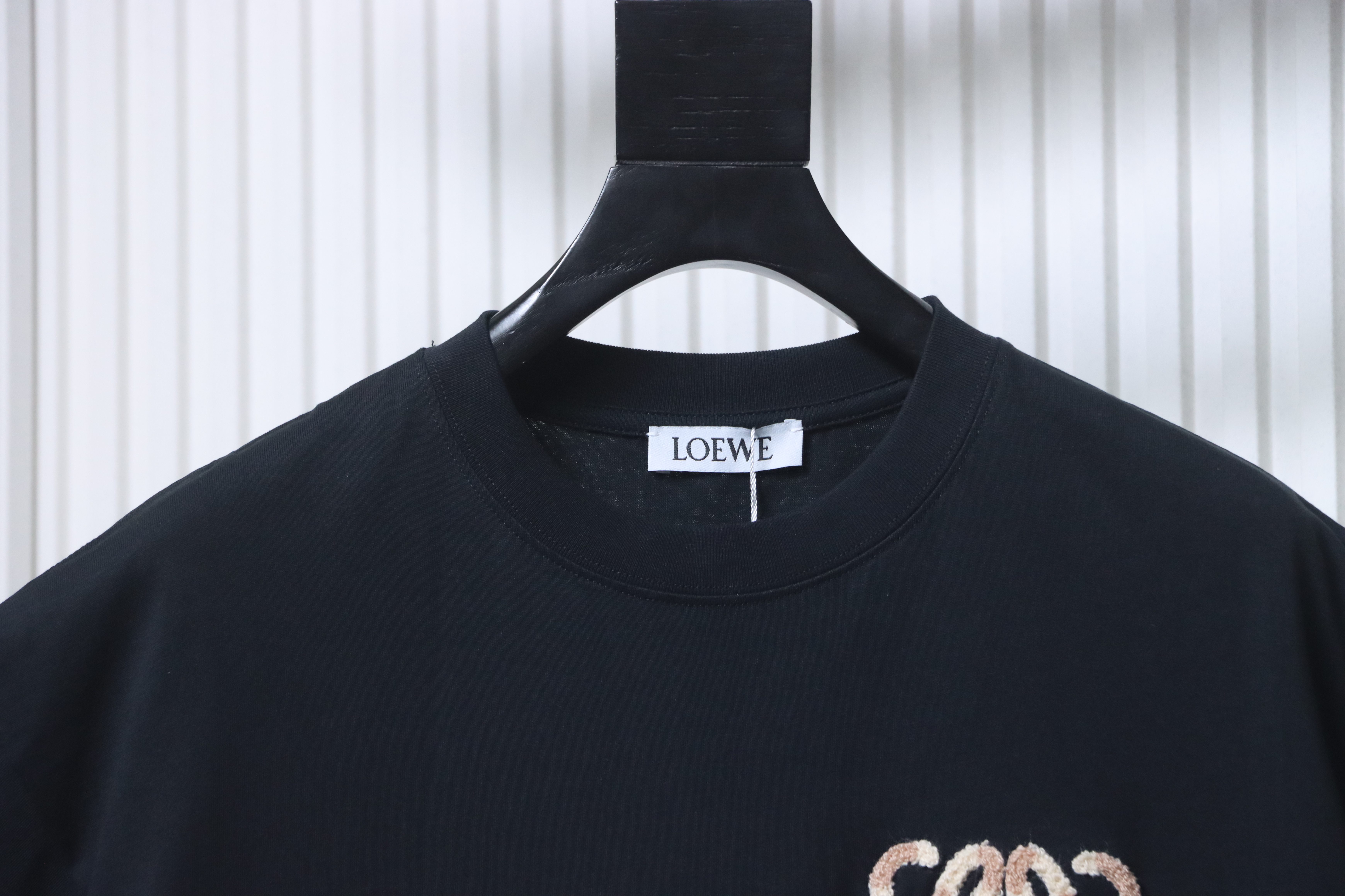 Loewe SS25 Towel Embroidered Logo Short Sleeve T-Shirt -1