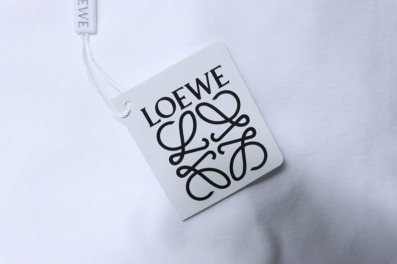 Loewe SS25 Towel Embroidered Logo Short Sleeve T-Shirt -2