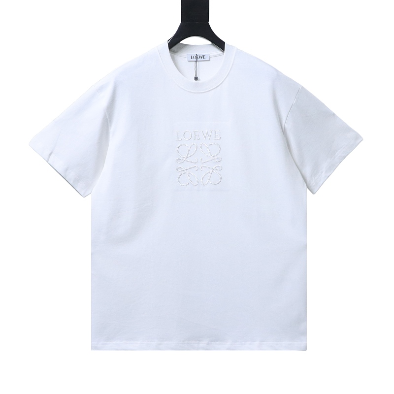 Loewe Tonal Embroidered Logo Short Sleeve T-Shirt -1
