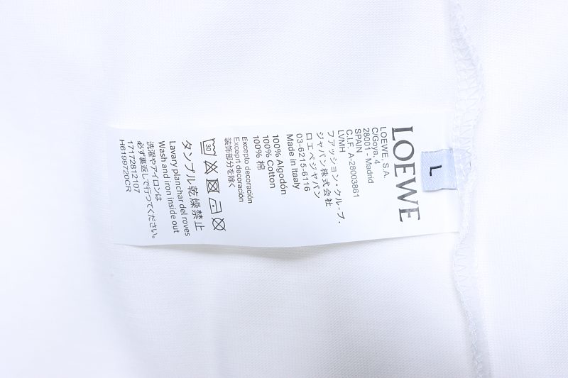 Loewe Tonal Embroidered Logo Short Sleeve T-Shirt -1
