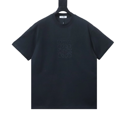 Loewe Tonal Embroidered Logo Short Sleeve T-Shirt -2 01