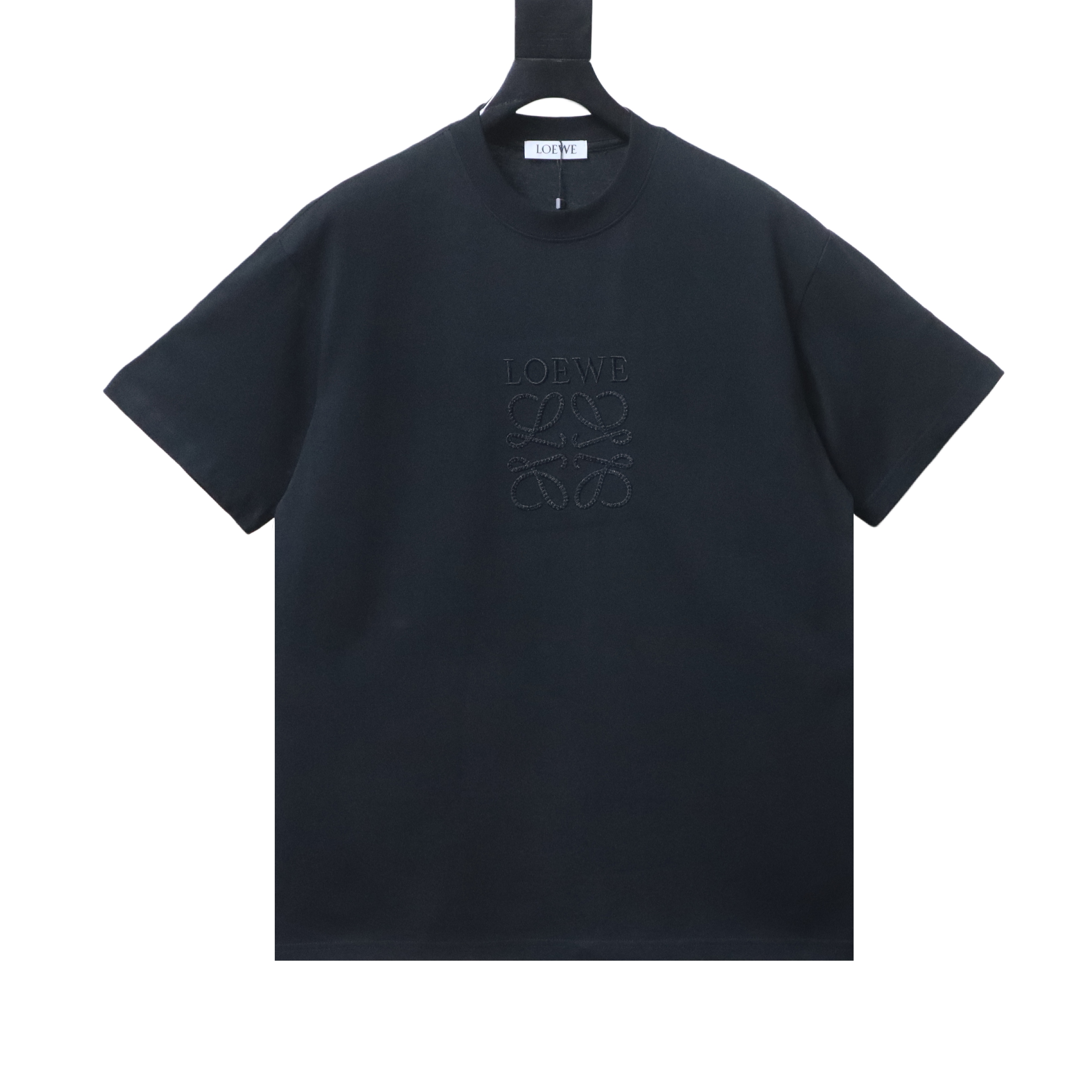 Loewe Tonal Embroidered Logo Short Sleeve T-Shirt -2