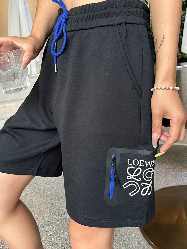 Loewe x On Collaboration Zip Pocket Logo Bonded Set Shorts -1