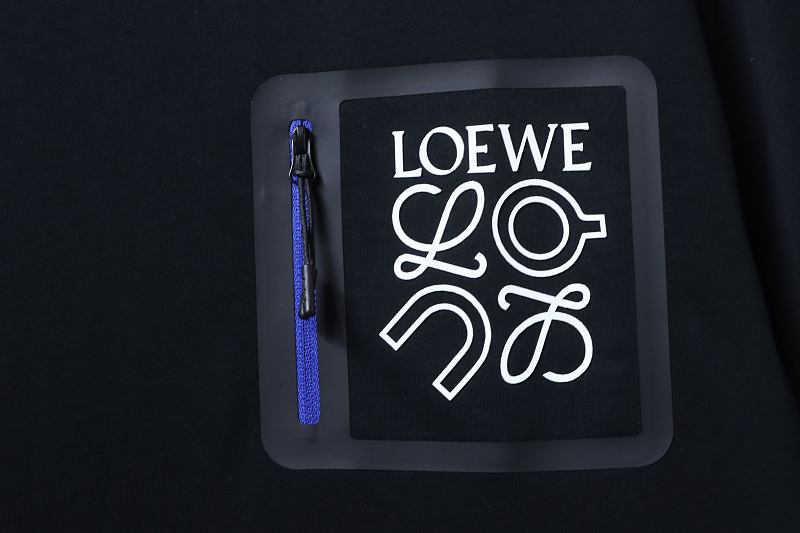 Loewe x On Collaboration Zip Pocket Logo Bonded Short Sleeve T-Shirt -2