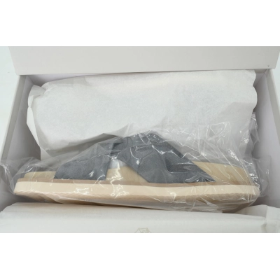Brunello Cucinelli Suede Slide Crossover Sandals Grey 02