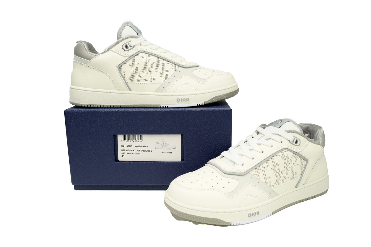 Dior B27 Low Grey White