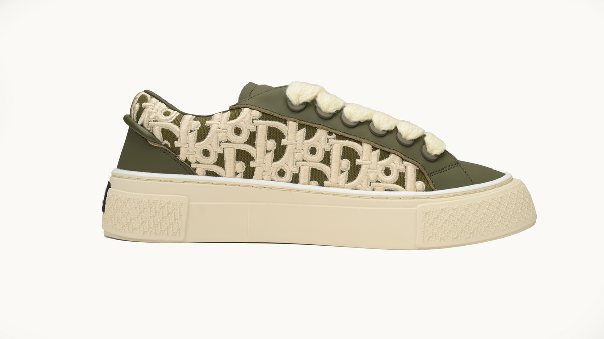 Dior B33 Denim Tears' B33 Sneakers Release Khaki Embroidery 3SN272 ZIR1 6536